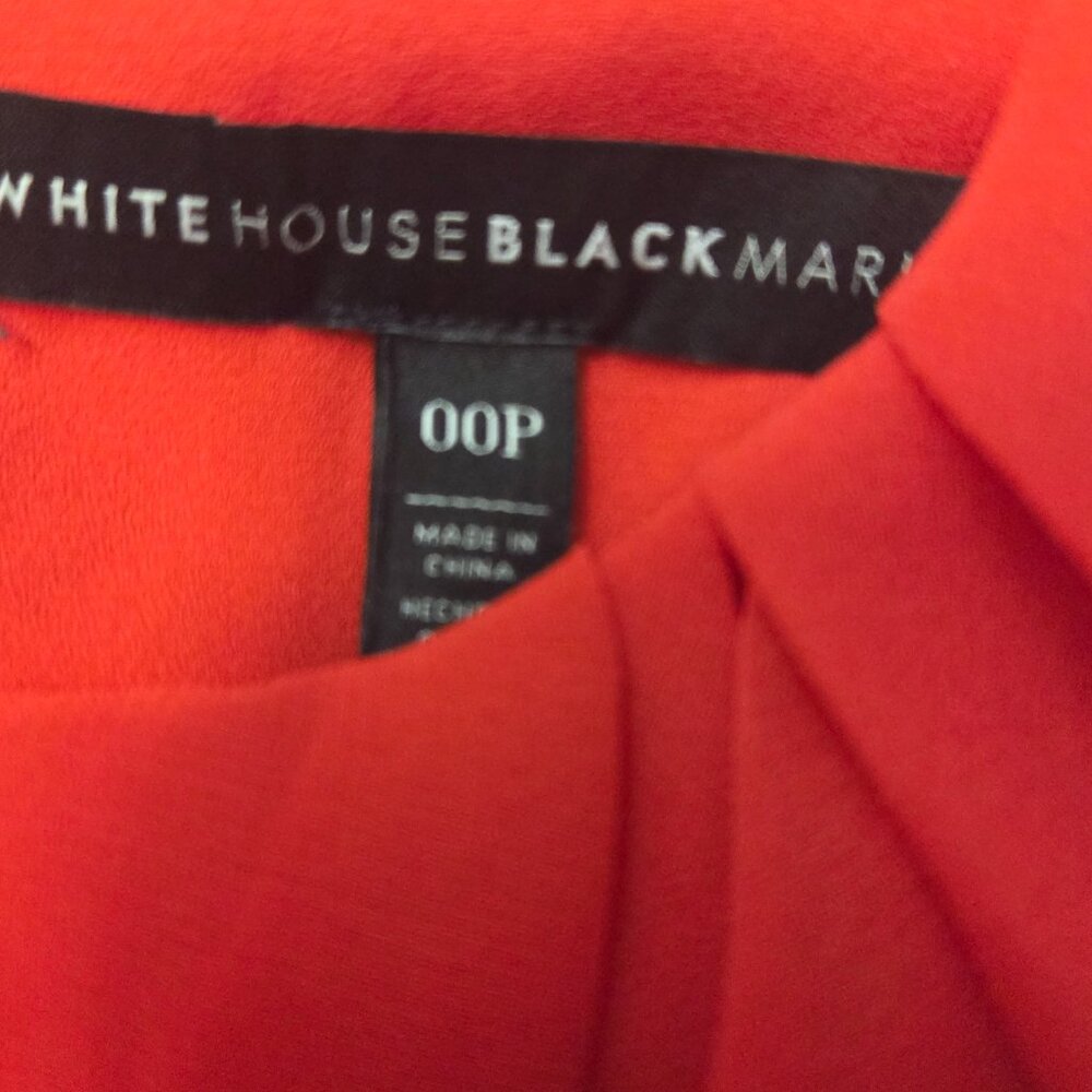 White House BM-Bold & Chic Red Ruffle Blouse–Perfect‎ for Any Occasion SIZE 00P - Picture 4 of 6